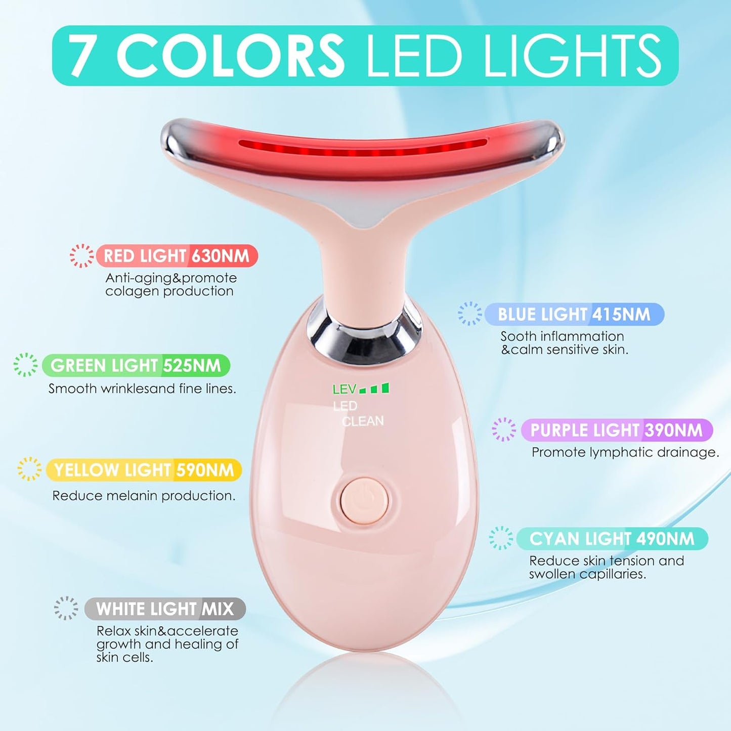 7-Color LED Neck & Face Massager